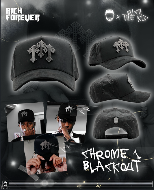 BARBAS HATS X RICH THE KID “CHROME 1 BLACKOUT”