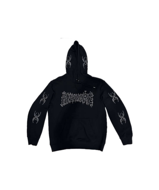 SUDADERA ANYMORE SPIDER BLING BLING