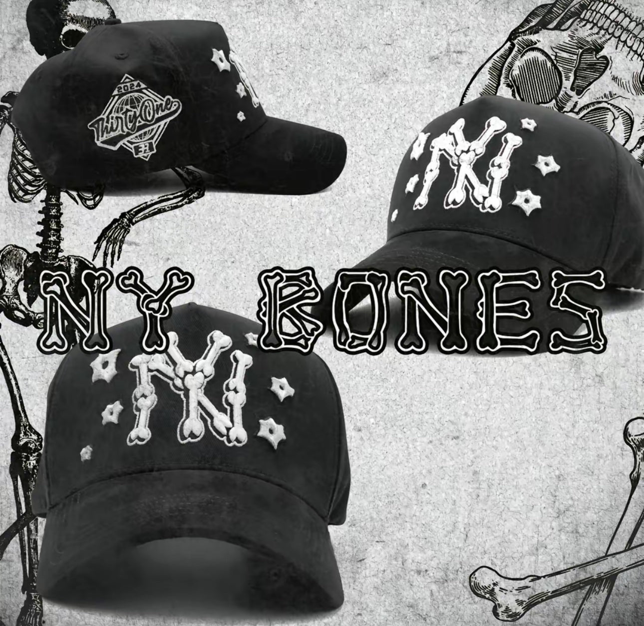 31 HATS NY BONES