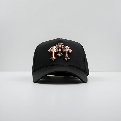 BARBAS HATS CHROME ORO ROSA
